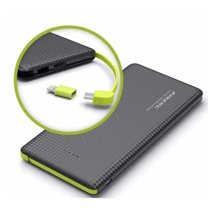 Carregador portátil Pineng Power Bank 10.000mAh compativel com IPhone V8